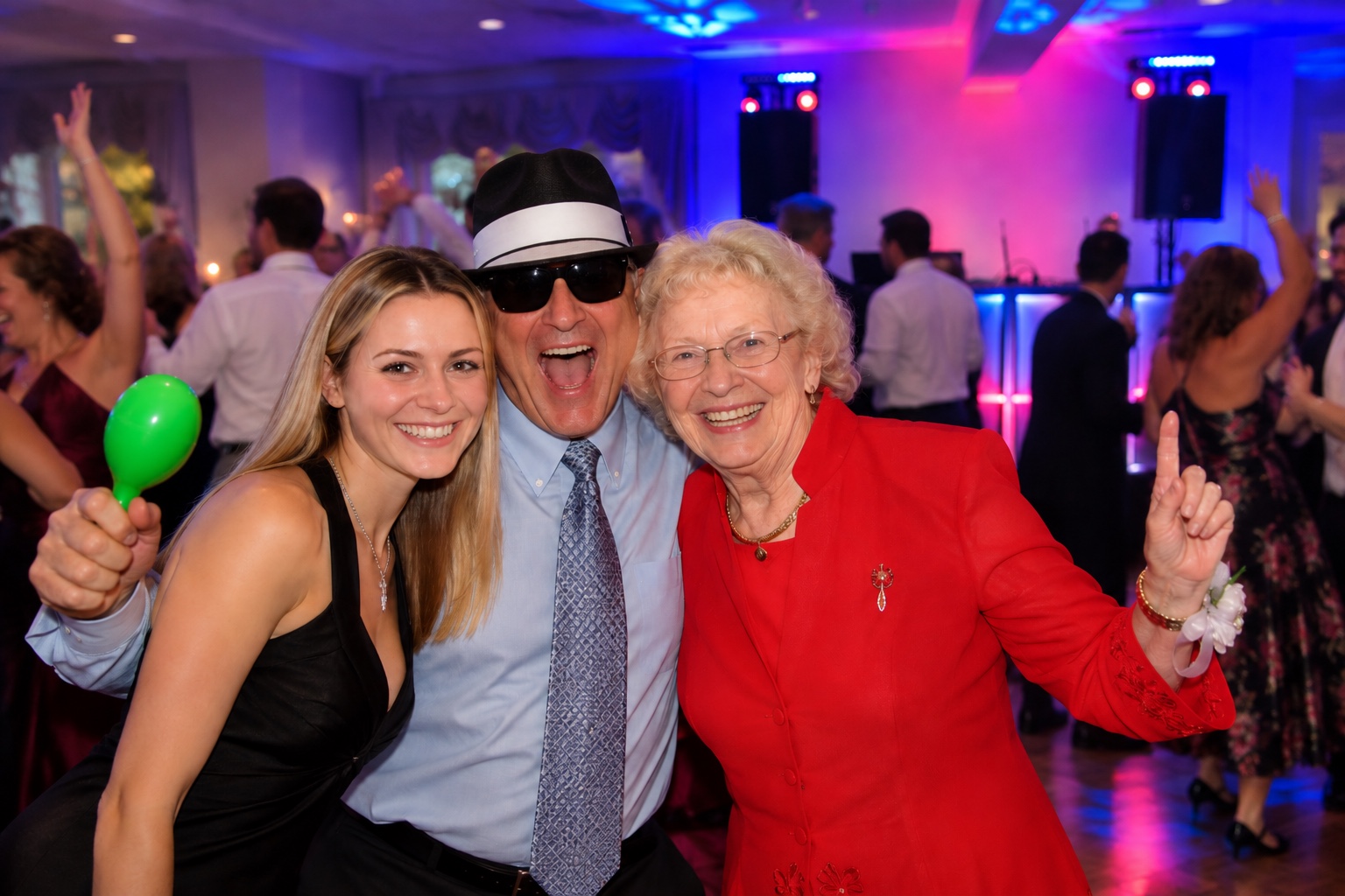 Guests celebrating together at a private party